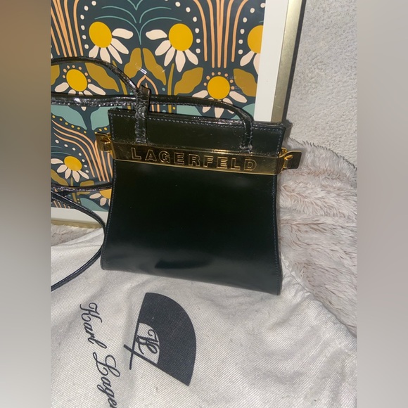 Karl Lagerfeld Vintage (1995) Black Handbag EUC